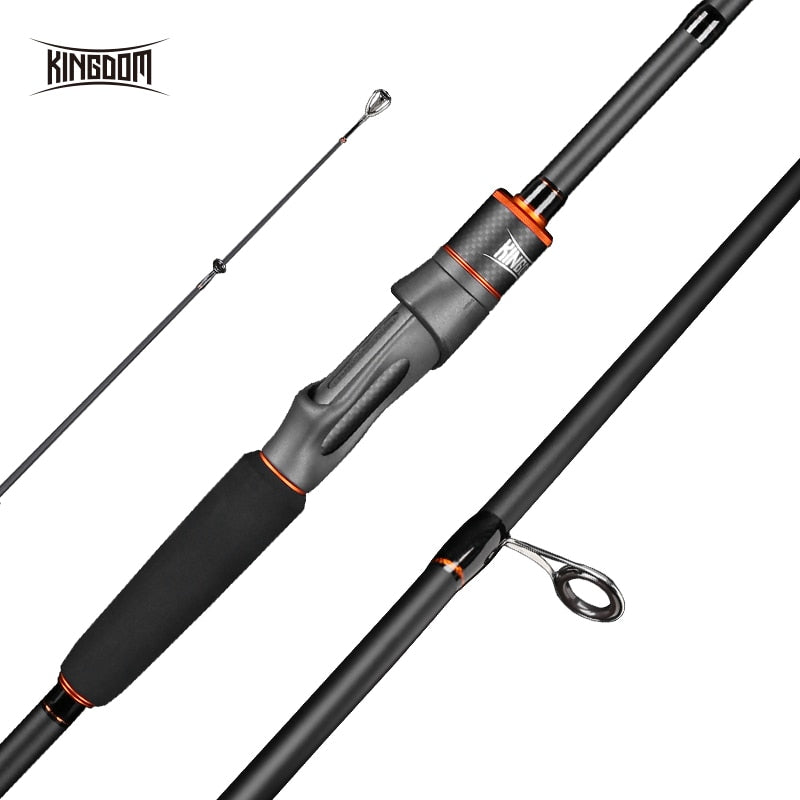 Kingdom Fortitude Keel III Carbon Salmon Spinning Fishing Rods 2.4m 2.7m 3m Fishing Rods M MH Fast Action Feeder Rod For bass